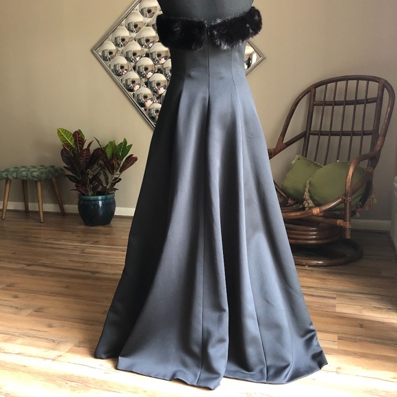 Vintage Victor Costa for Nahdree Strapless Gown 4 - Picture 7 of 10